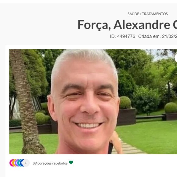 Alexandre Correa criou uma vaquinha na web para arrecadar dinheiro após se separar de Ana Hickmann