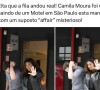 Camila Moura, ex-mulher de Lucas 'Buda', do 'BBB 24', foi fotografada enquanto saía de um motel na companhia de outro rapaz. O flagra foi divulgado pela página Fofoquei