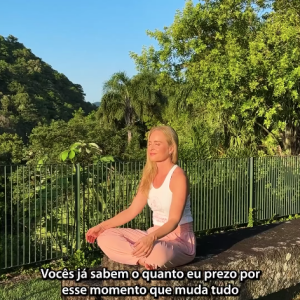 Angélica começa seu dia fazendo meditação, o que, segundo ela, é o melhor pontapé para o amanhecer