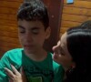 'BBB 24': Fernanda abraçou Marcelo, seu filho de 11 anos, e chorou