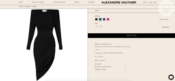 Angélica usou um vestido da marca Alexandre Vauthier que custa nada menos que R$ 9.198,82