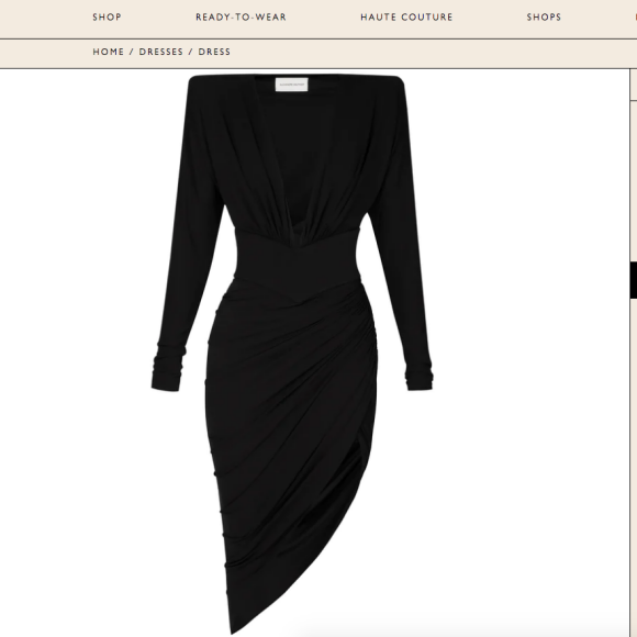 Angélica usou um vestido da marca Alexandre Vauthier que custa nada menos que R$ 9.198,82