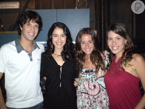 Erika Mader, ao lado de Gustavo Leão, Patrícia Werneck e Larissa Queiroz