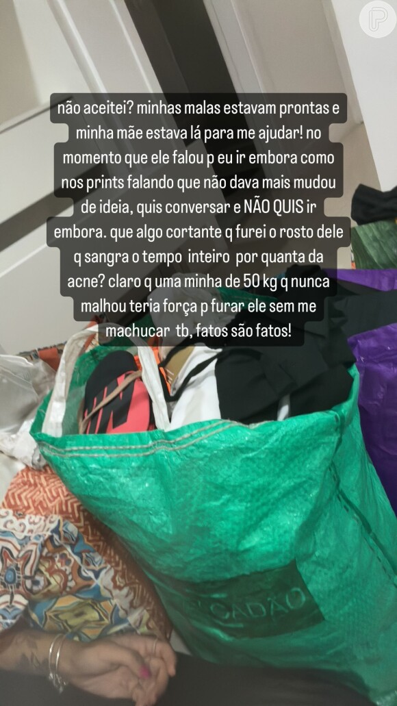 Ex-namorada de Kauê Rodrigues, Isabella Ribeiro rebateu versão do jogador, afastado do Botafogo