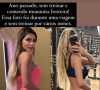 Erika Schneider perdeu 5 kg recentemente e compartilhou seu antes e depois nas redes sociais