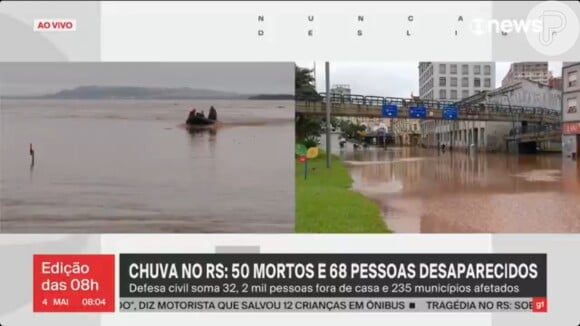 Tragédia das chuvas no Rio Grande do Sul já deixou quase 60 mortos