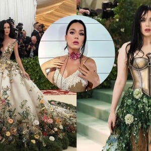Fãs de Katy Perry fizeram montagens da cantora em tapete vermelho do MET Gala 2024