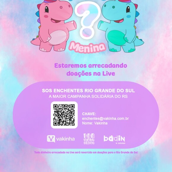 Viih Tube organizou uma live com renda revertida para os desabrigados do Rio Grande do Sul