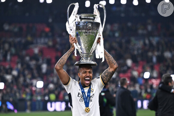 Éder Militão levou filha Cecília para assistir a final da UEFA Champions League