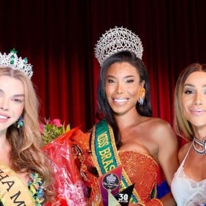 Maya Massafera usa vestido Versace vintage no Miss Trans 2024 e revela emoção em primeiro evento com grande público: 'Coroada rainha'