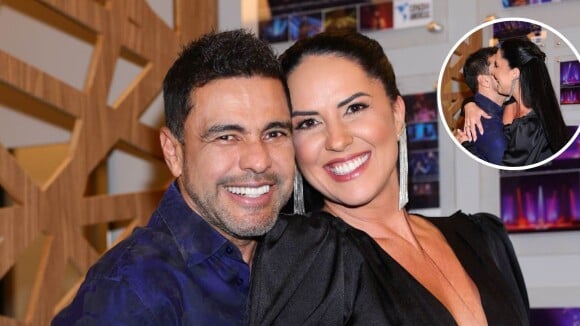 7 anos após pedido de casamento... Zezé Di Camargo pega Graciele Lacerda de surpresa com 'mão boba' no bumbum em camarim de show