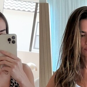 Nas redes sociais, Adriana Sant'anna também mostra o antes e depois do seu corpo após uma mudança significativa nos últimos tempos