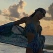 De novo visual, Maiara mostra corpo magro em fotos de maiô vazado na praia e web nota detalhe: 'Tem algo de estranho'