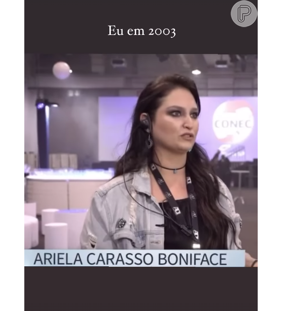 Ariela compartilhou um vídeo nas redes sociais feito há alguns anos, antes da bariátrica