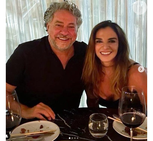 Mara Carvalho com o namorado, Júlio Casares, presidente do São Paulo Futebol Clube. 