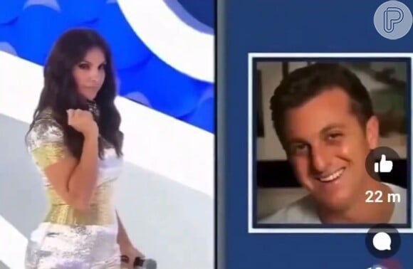 Ivete Sangalo brincou com o fato de já ter vivido relacionamento amoroso com Luciano Huck, tal como Eliana