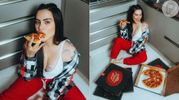 Cleo Pires, sempre deslumbrante, já fez até um ensaio belíssimo comendo pizza