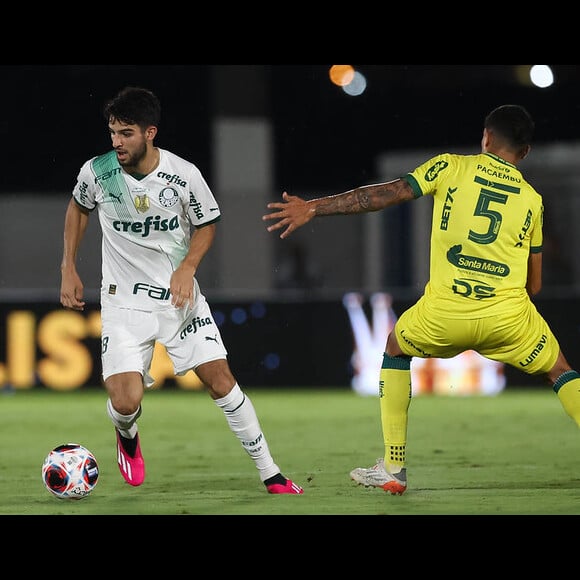 Yuri Lima em foto de jogo do Palmeiras contra o Mirassol em 2023