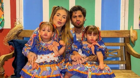 Toda a família no clima! Virgínia Fonseca combina lookinhos de festa julina com Zé Felipe e com as filhas; veja