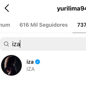 Yuri Lima também segue Iza no Instagram; cantora já deu unfollow no ex