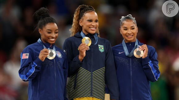 Ao todo, Rebeca Andrade e Simone Biles dividiram o pódio da Ginástica Artística quatro vezes