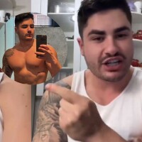 Problemão! Lucas Souza reclama de curtidas das 'senhoras gays' em fotos sem camisa e web ironiza: 'Coitadinho, como sofre'