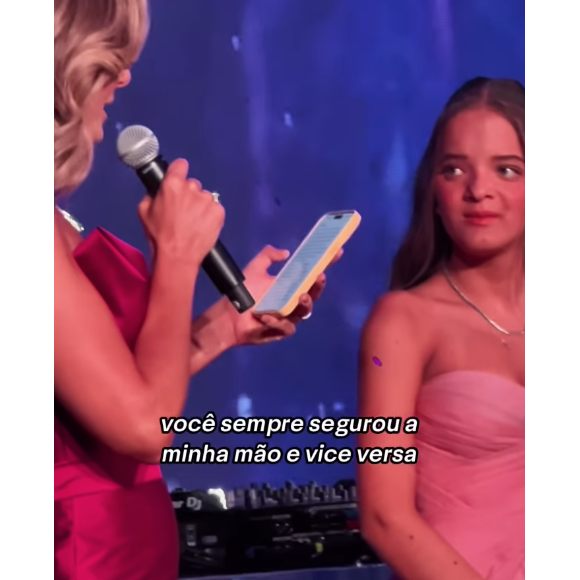 Neste sábado (31), Ticiane Pinheiro publicou uma carta lida para Rafa Justus em determinado momento da festa