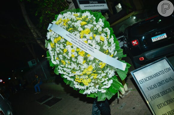 Velório de Fabio Arruda: Andrea de Nóbrega enviou coroa de flores ao amigo