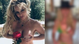 Britney Spears no Rock in Rio? No último dia do festival, popstar dança de biquíni cintura baixa com a bandeira do Brasil. Veja!