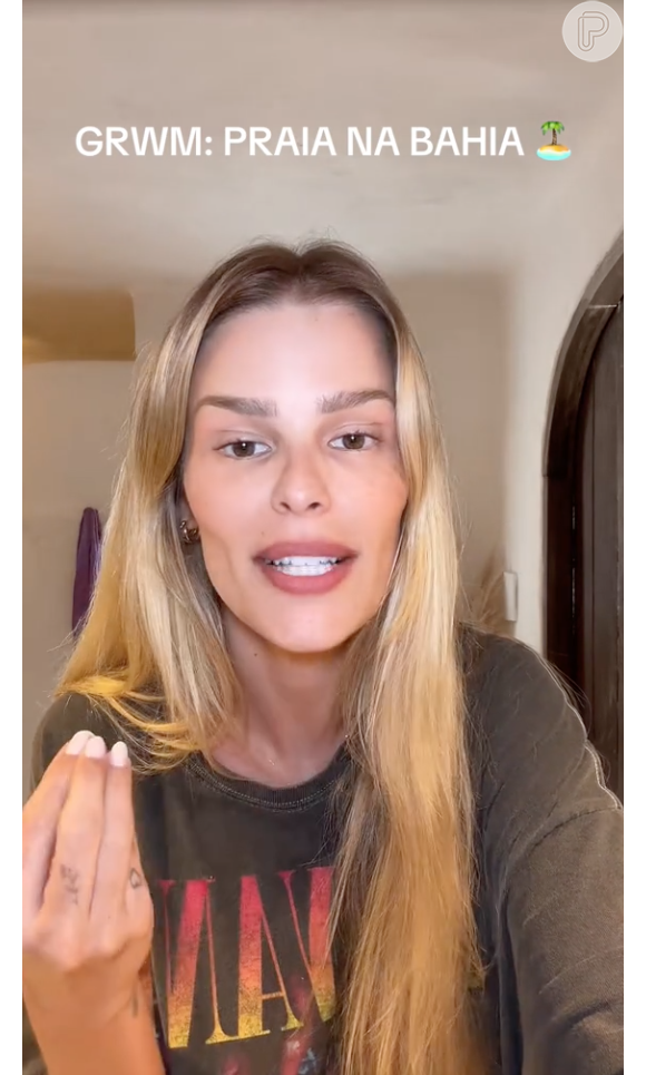 "O que ela fez no rosto?" e "O que aconteceu com ela?" foram comentários populares no vídeo de Yasmin Brunet