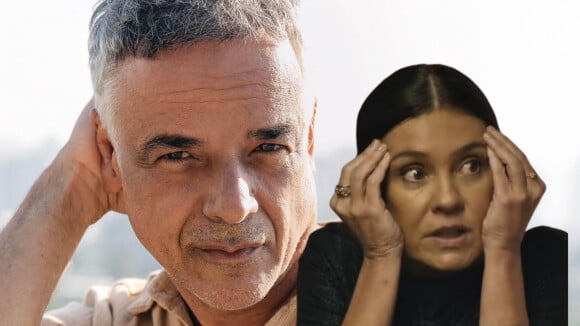 Mércia (Adriana Esteves) se desespera com a volta de Nahum (Angelo Antônio) em Mania de Você