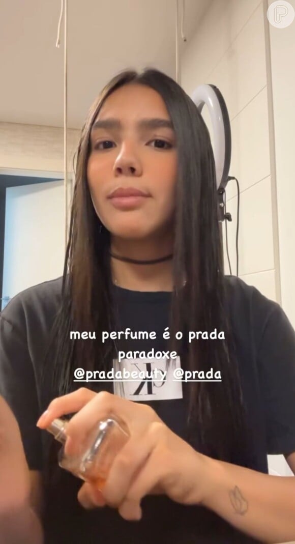 Duda Guerra falou nos stories que o cheiro do perfume realmente é muito bom.