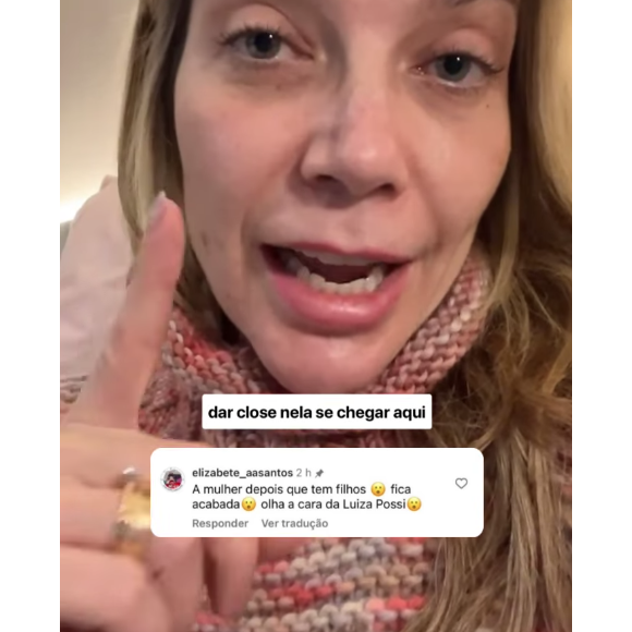 Luiza Possi também revelou sofrer com questões de acne durante boa parte de sua carreira, que ajudou a construir seu amor próprio