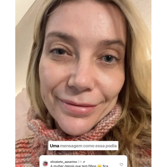 Luiza Possi gravou um vídeo sem maquiagem e filtros reagindo ao comentário polêmico