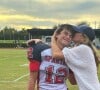 Gisele Bündchen e Tom Brady são pais de Benjamin, que mostra seguir os passos do pai no futebol americano