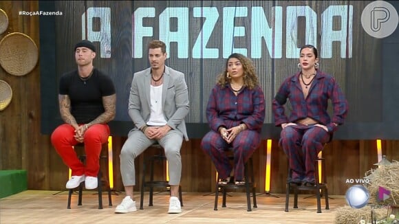 'A Fazenda 16': Yuri, Sacha, Camila e Luana estão na Roça