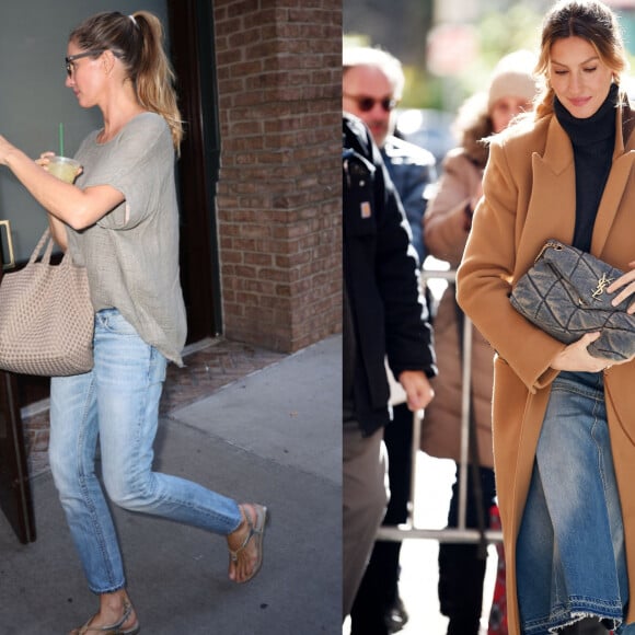 Duas bolsas muito chiques que Gisele Bündchen não para de usar e que podem ser as maiores aliadas na gravidez da modelo