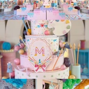 Detalhes do bolo de aniversário de Mavie, filha de Neymar Bruna Biancardi