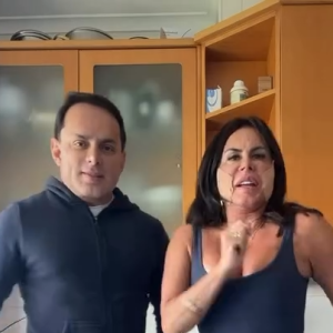 Gretchen publicou um vídeo onde dança ao lado do marido, Esdras