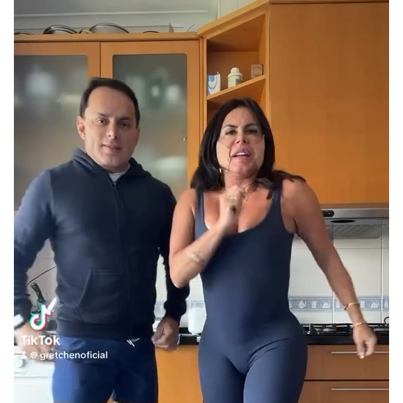 Gretchen publicou um vídeo onde dança ao lado do marido, Esdras