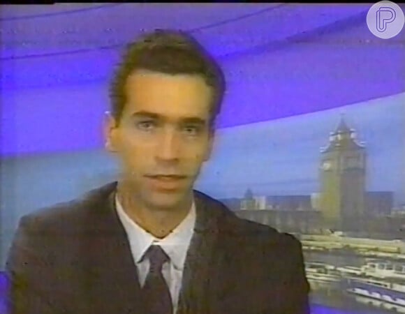 César Tralli entrou ao vivo em um dos plantões da TV Globo, com as primeiras informações da repercussão da morte de Princesa Diana em Londres