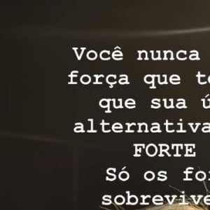 Fabíola de Andrade apareceu em uma academia, com direito a frase reflexiva: 'Você nunca sabe a força que tem até que sua única alternativa é ser forte'