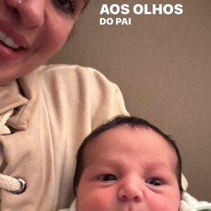 Viviane Di Felice, avó do pequeno Ravi, publicou uma foto em seus stories no último domingo (08), com o neto.