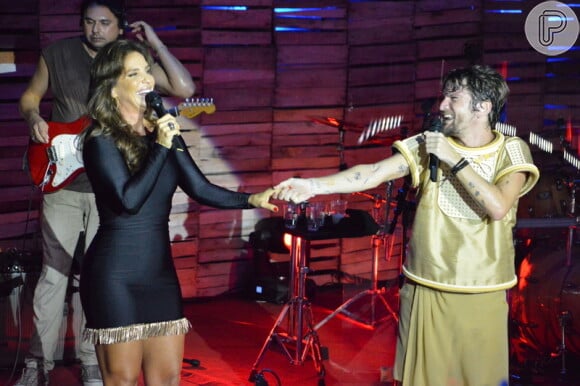 A cantora baiana também impressionou quando gravou uma participação no DVD do amigo Saulo Fernandes