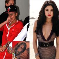 Justin Bieber faz tatuagem com o rosto de Selena Gomez no braço