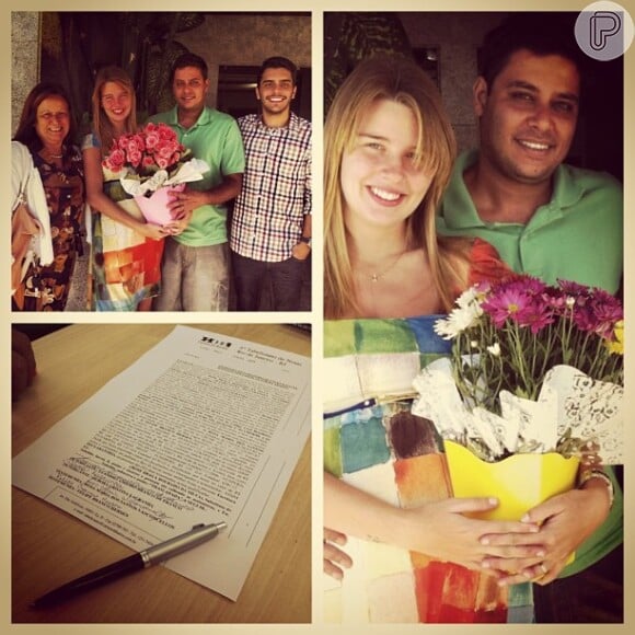 Debby Lagranha está casada no civil com o veterinário e empresário Leandro Franco, em 26 de abril de 2013
