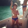 Val Marchiori publica foto do filho, Victor, pescando em Angra