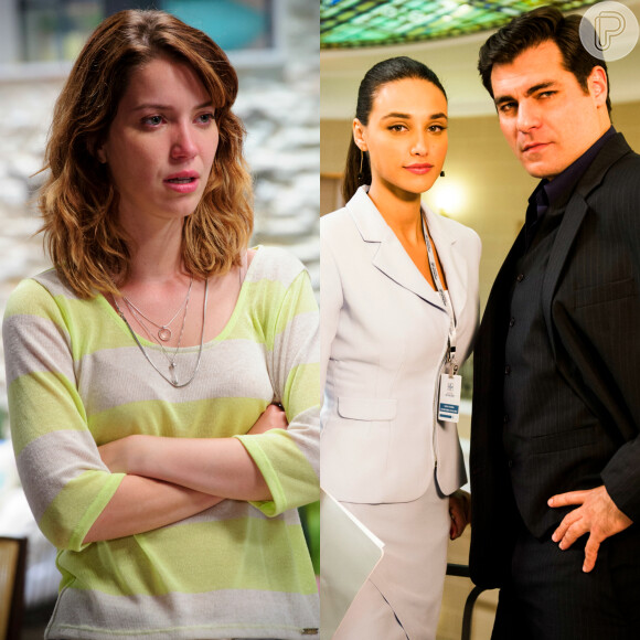 Laura (Nathalia Dill) vai flagrar Marcos (Thiago Lacerda) e Sueli (Débora Nascimento) juntos no escritório do vilão em 'Alto Astral', no capítulo que vai ao ar na próxima quinta-feira, 16 de abril de 2015