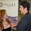 Reynaldo Gianecchini e Deborah Evelyn conversam durante coletiva sobre o longa 'Diminuta', que será filmado na Itália