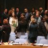 Angelina Jolie chamou a atenção de diplomatas e fotógrafos ao chegar em reunião da ONU